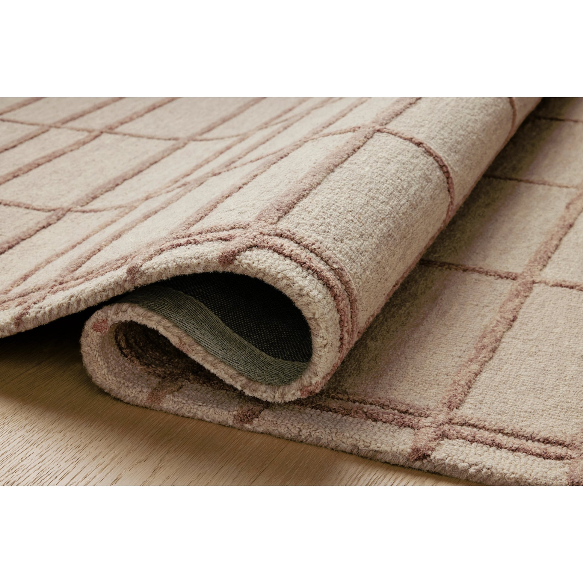 Bradley BRL-04 Rug by Chris Loves Julia x Loloi in rose, blush. Made from 100% wool in a unique style.