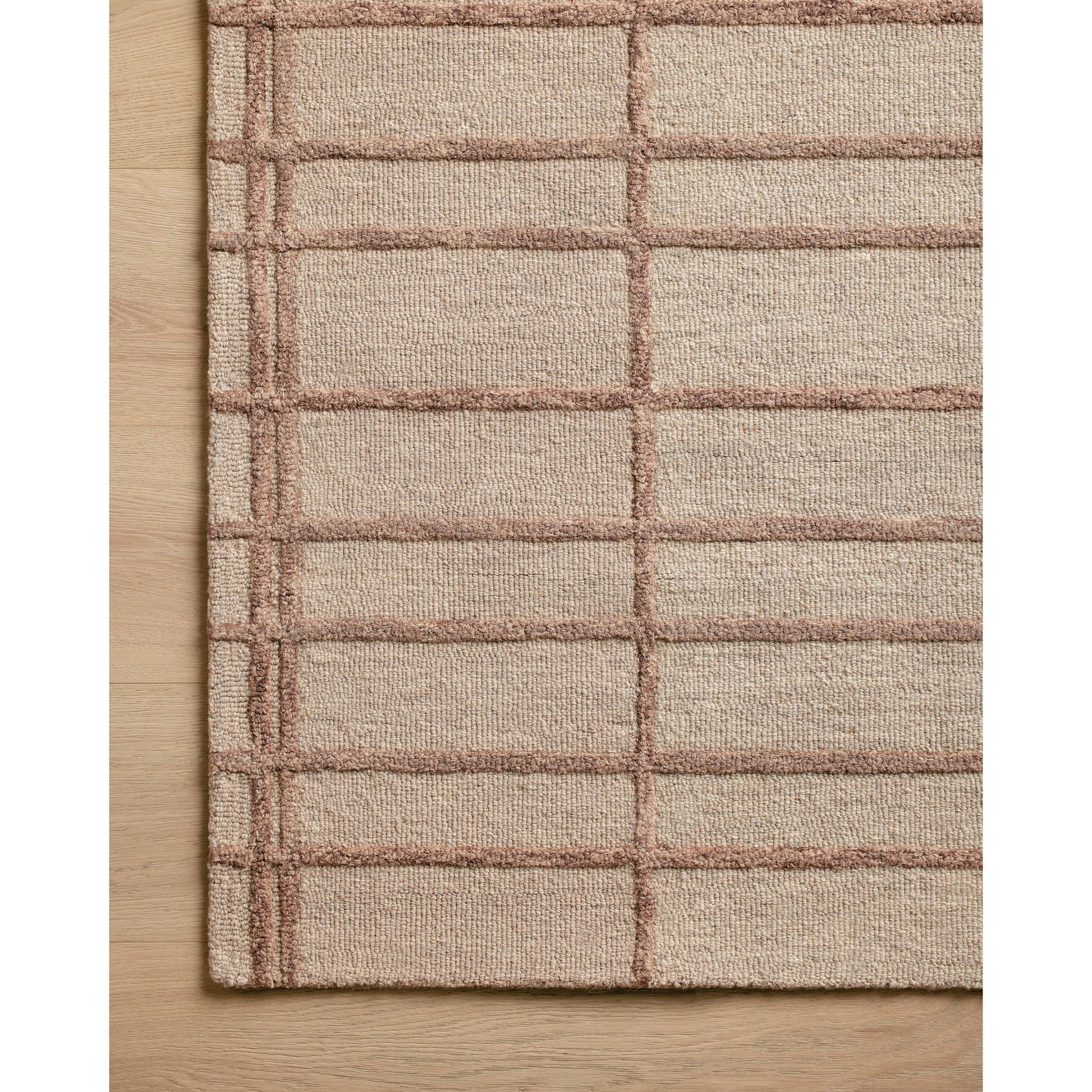 Bradley BRL-04 Rug by Chris Loves Julia x Loloi in rose, blush. Made from 100% wool in a unique style.