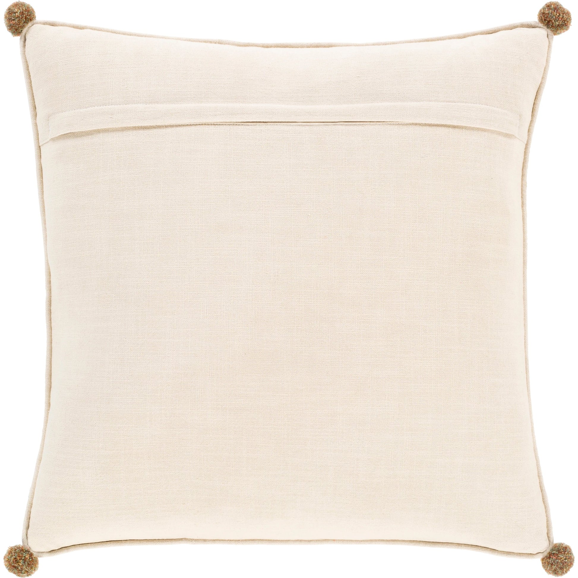 Byron Bay Pillow - 37566 by Livabliss in clay, ivory, tan. Made from 100% cotton in a cottage & farmhouse style.