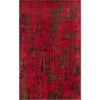 Red, Dark Brown, Plum / 8' x 11'