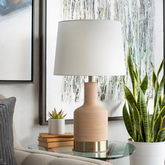 Brae - 23675 by Surya. Made from linen, concrete, metal in a modern style.