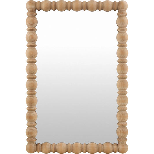 Brennan Accent Mirror by Livabliss in wood and antiqued. Made from pine in a unique style.