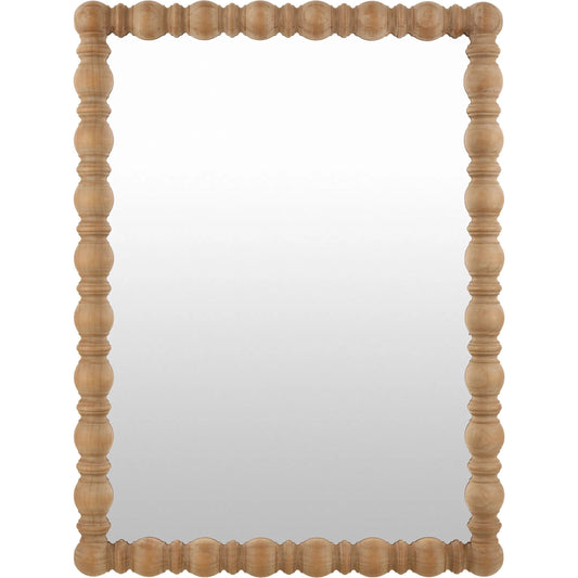 Brennan Accent Mirror by Livabliss in wood and antiqued. Made from pine in a unique style.
