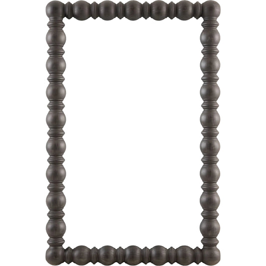 Brennan Accent Mirror by Livabliss in antiqued. Made from pine in a traditional style.