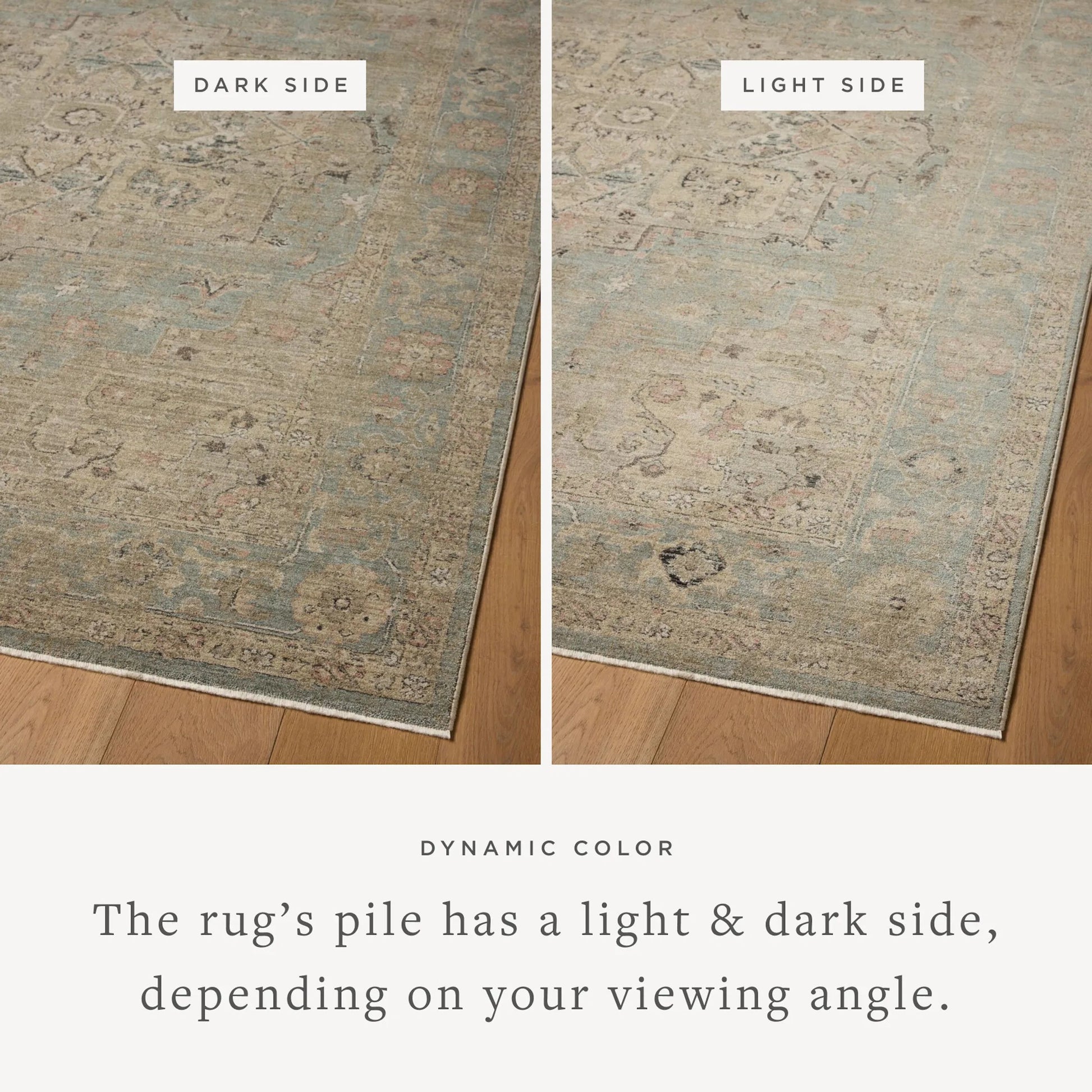 Briar BRR-01 Rug by Loloi in sky, moss. Made from 100% polyester in
