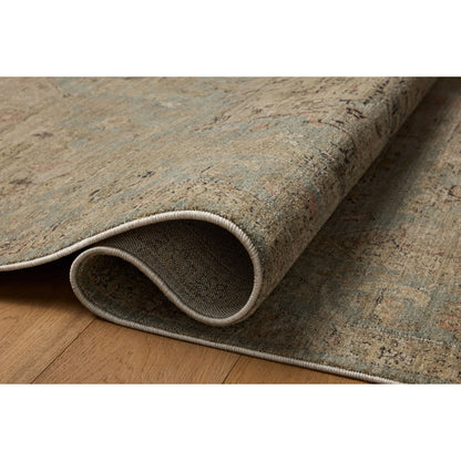 Briar BRR-01 Rug by Loloi in sky, moss. Made from 100% polyester in a uniqu