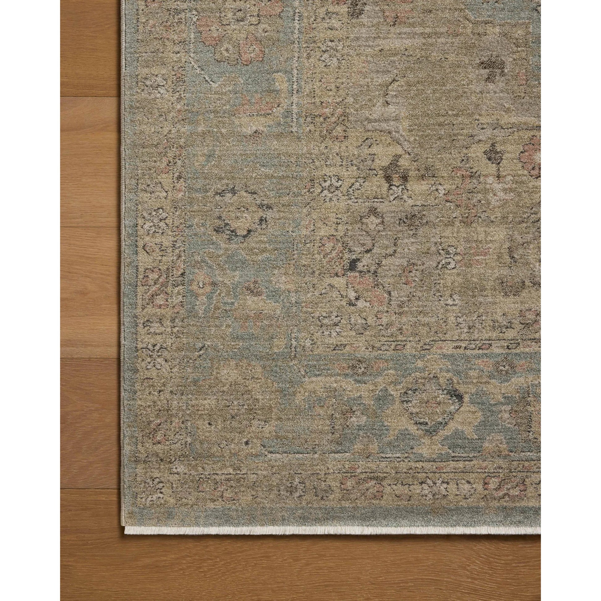 Briar BRR-01 Rug by Loloi in sky, moss. Made from 100% polyester in a uniqu