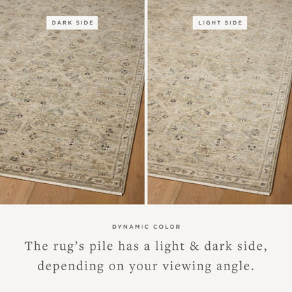 Briar BRR-03 Rug by Loloi in silver, moss. Made from 100% polyester