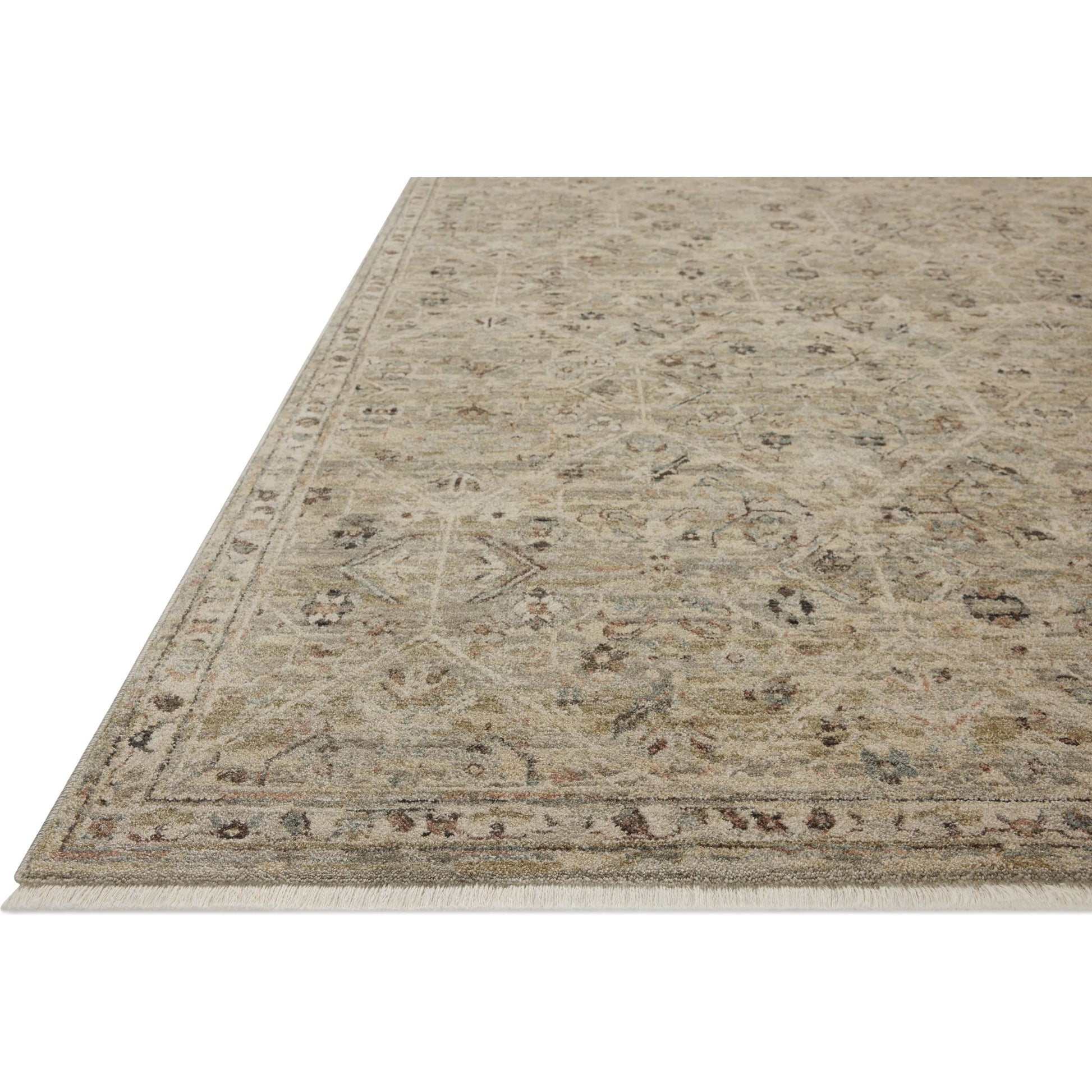 Briar BRR-03 Rug by Loloi in silver, moss. Made from 100% polyester in a un