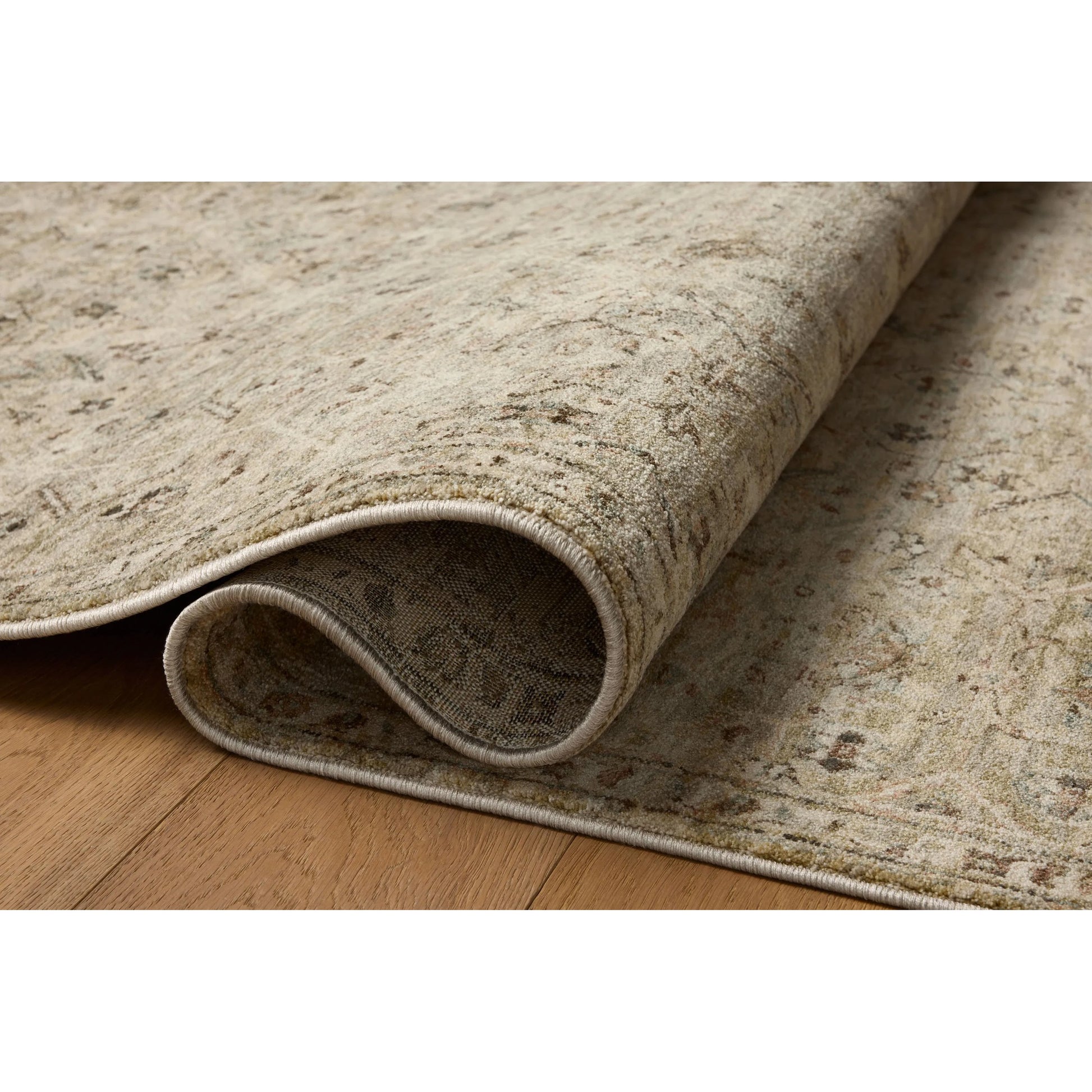 Briar BRR-03 Rug by Loloi in silver, moss. Made from 100% polyester in a un