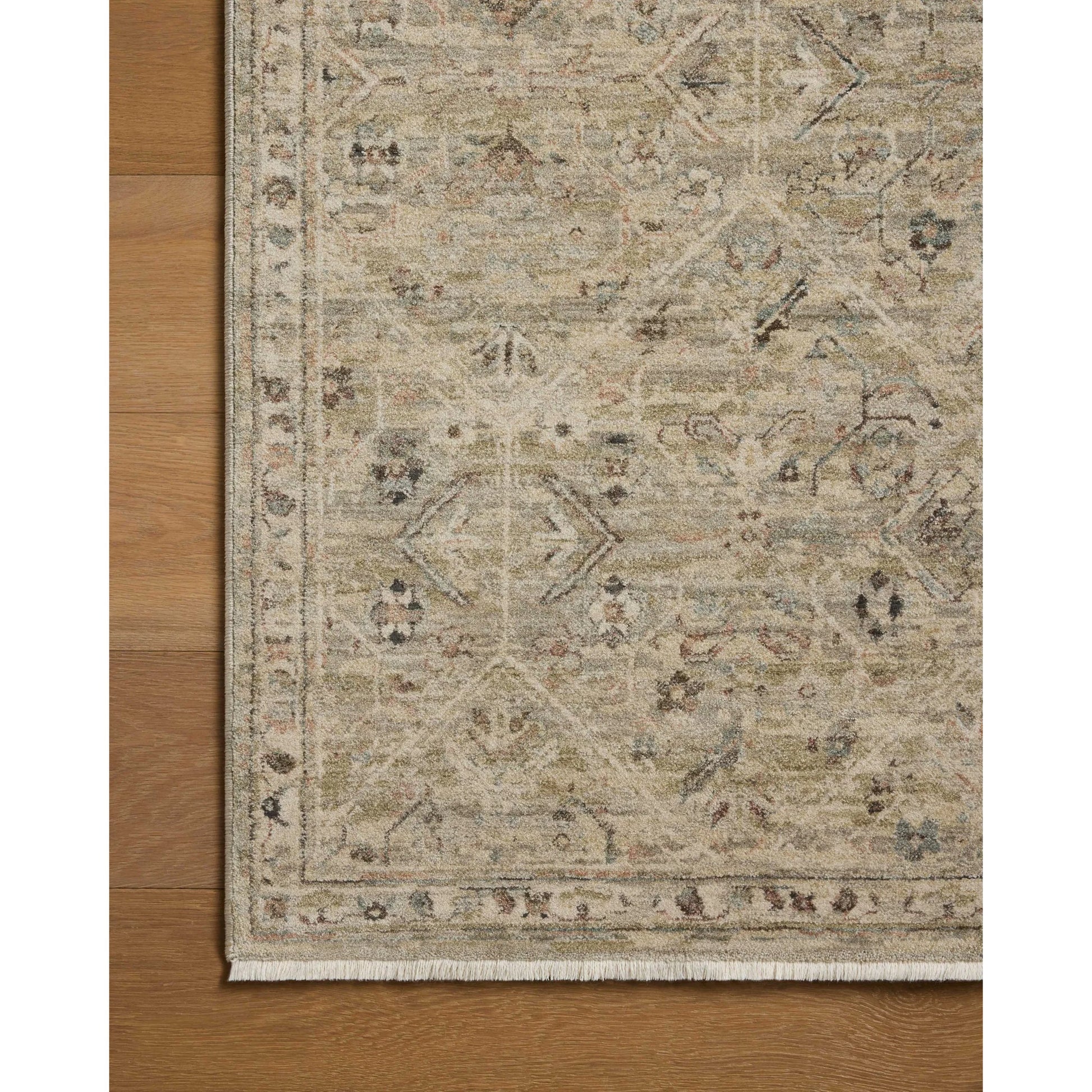 Briar BRR-03 Rug by Loloi in silver, moss. Made from 100% polyester in a un