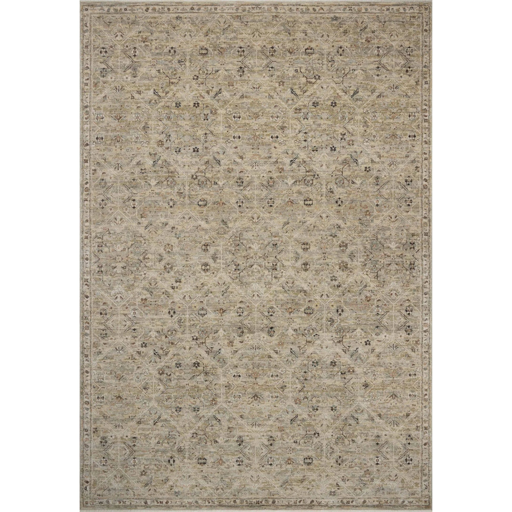 Briar BRR-03 Rug by Loloi in silver, moss. Made from 100% polyester in