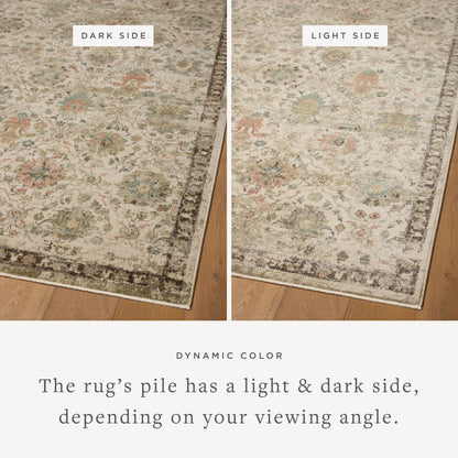 Briar BRR-04 Rug by Loloi in ivory, multi. Made from 100% polyester
