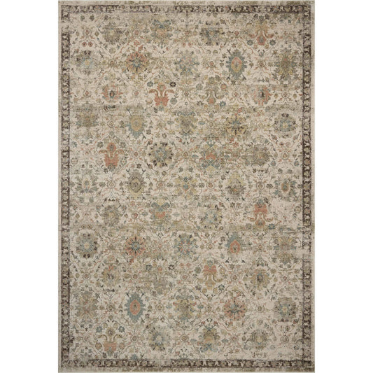 Briar BRR-04 Rug by Loloi in ivory, multi. Made from 100% polyester in