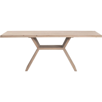 Bridge Dining Table by Essentials For Living in smoke gray pine. Made from solid reclaimed pine wood, reclaimed pine veneer in a unique style.