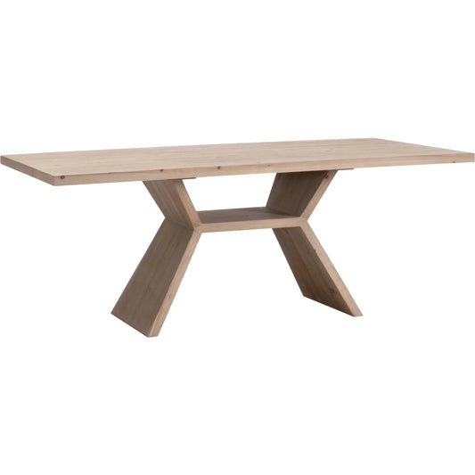Bridge Dining Table by Essentials For Living in smoke gray pine. Made from solid reclaimed pine wood, reclaimed pine veneer in a unique style.