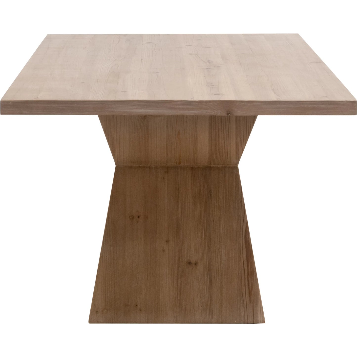 003 SI-2374625 | Additional Silo | Bridge Dining Table by Essentials For Living in smoke gray pine. Made from solid reclaimed pine wood, reclaimed pine veneer in a unique style.