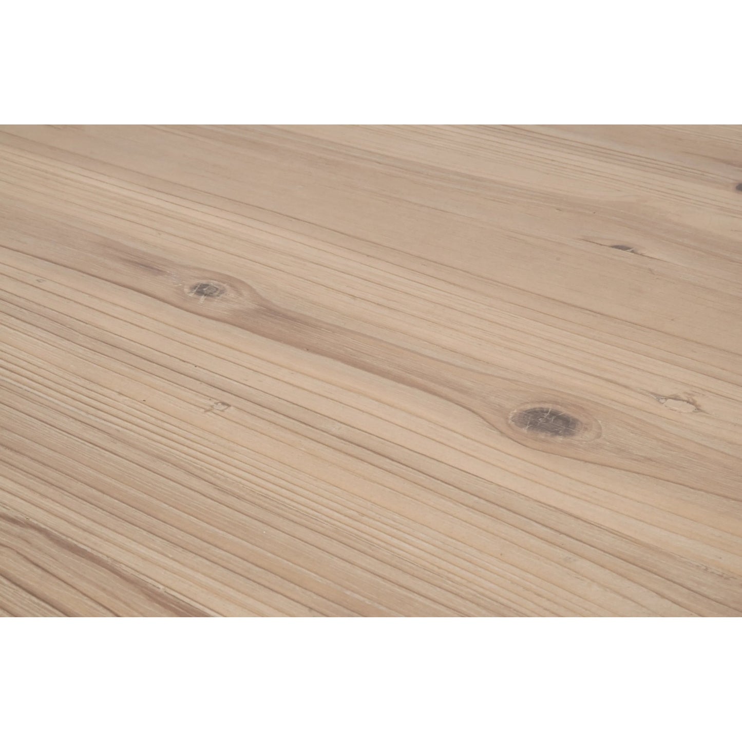 008 SI-2374625 | Closeup | Bridge Dining Table by Essentials For Living in smoke gray pine. Made from solid reclaimed pine wood, reclaimed pine veneer in a unique style.