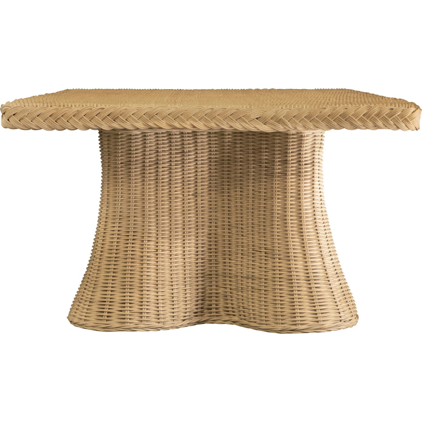 001 SI-2441097 | Additional Silo | Britney Rectangular Coffee Table by Worlds Away in natural. Made from wicker, rattan in a rustic style.
