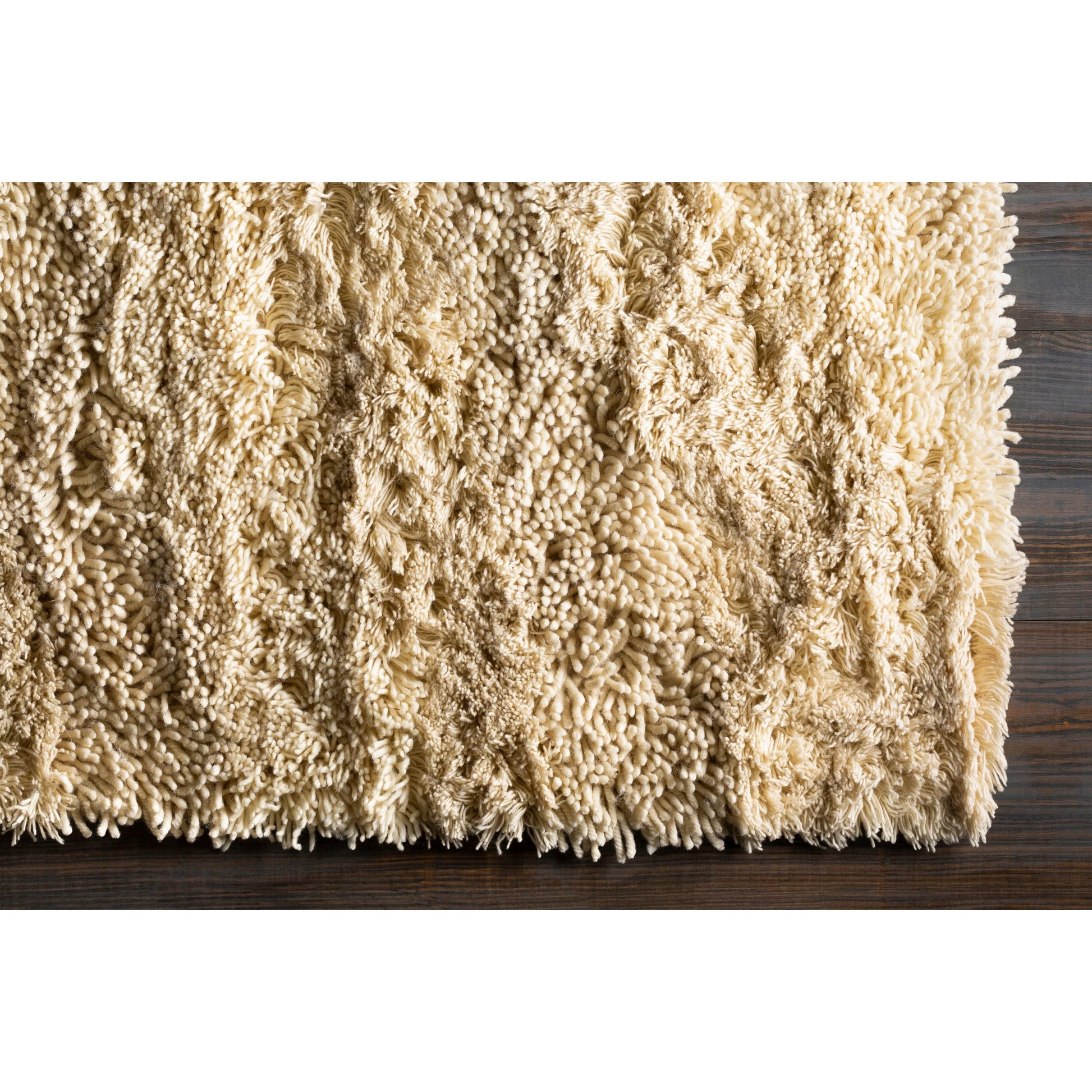 Berkley Rug - 27 by Livabliss in cream. Made from 100% new zealand wool in a unique style.