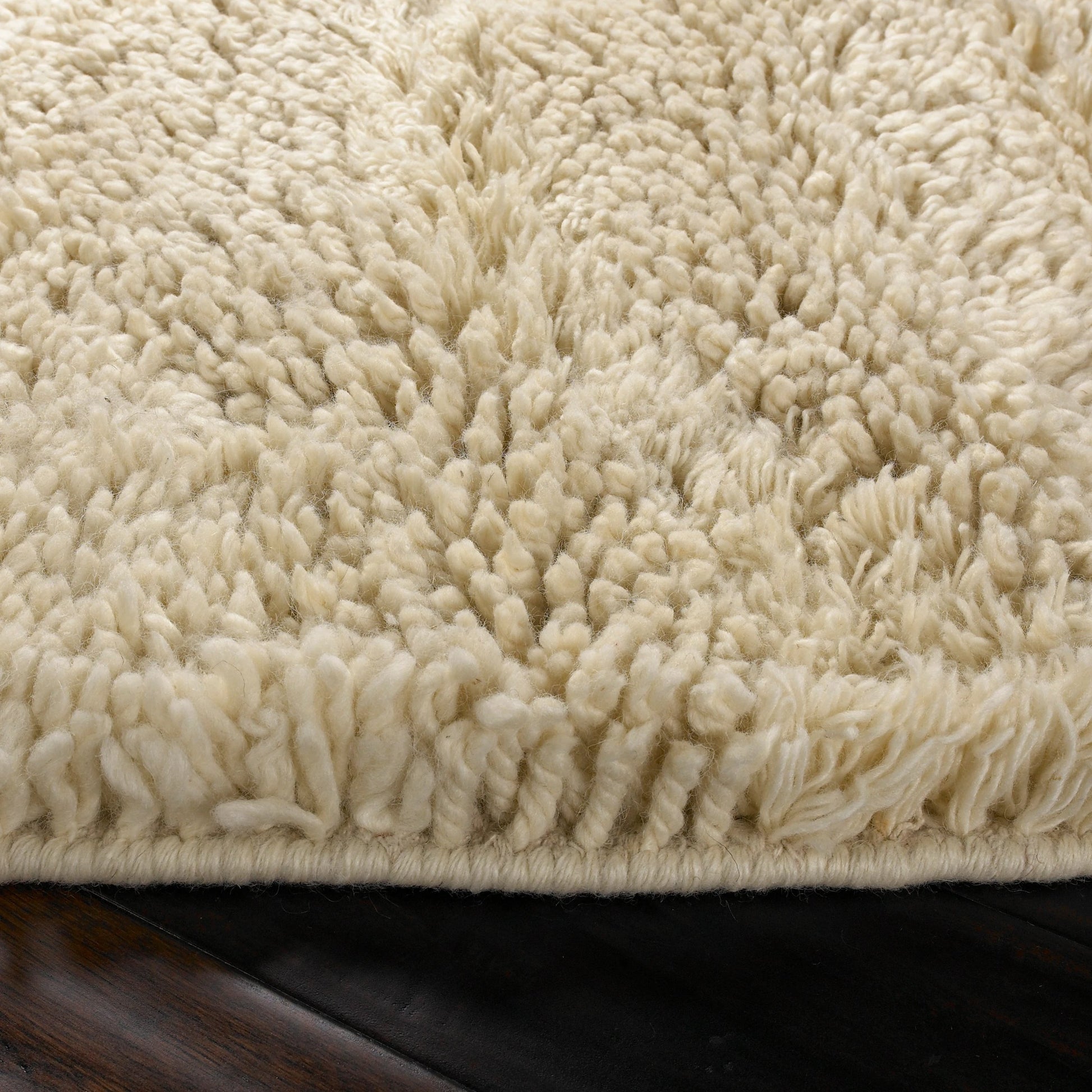 Berkley Rug - 27 by Livabliss in cream. Made from 100% new zealand wool in a unique style.
