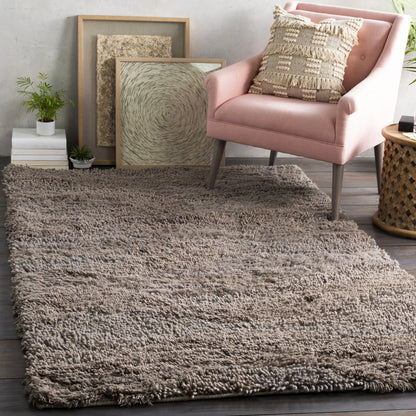 Berkley BRK-3304 Rug by Surya in medium gray. Made from 100% wool in a unique style.