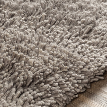 Berkley BRK-3304 Rug by Surya in medium gray. Made from 100% wool in a unique style.