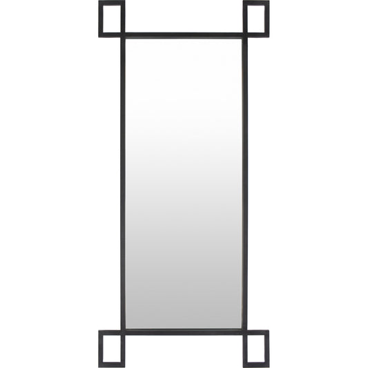 Brim Mirror - 24378 by Surya in multi and black. Made from metal - iron in a modern style.