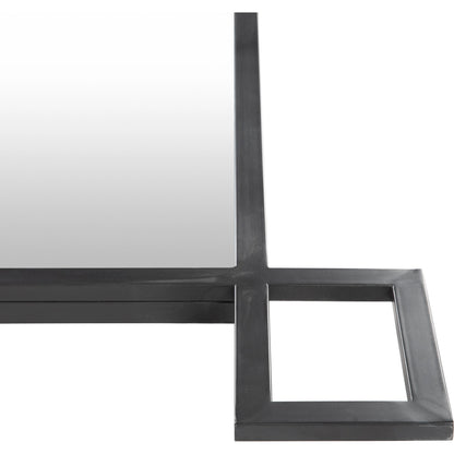Brim Mirror - 24378 by Surya in black and black. Made from metal - iron in a modern style.