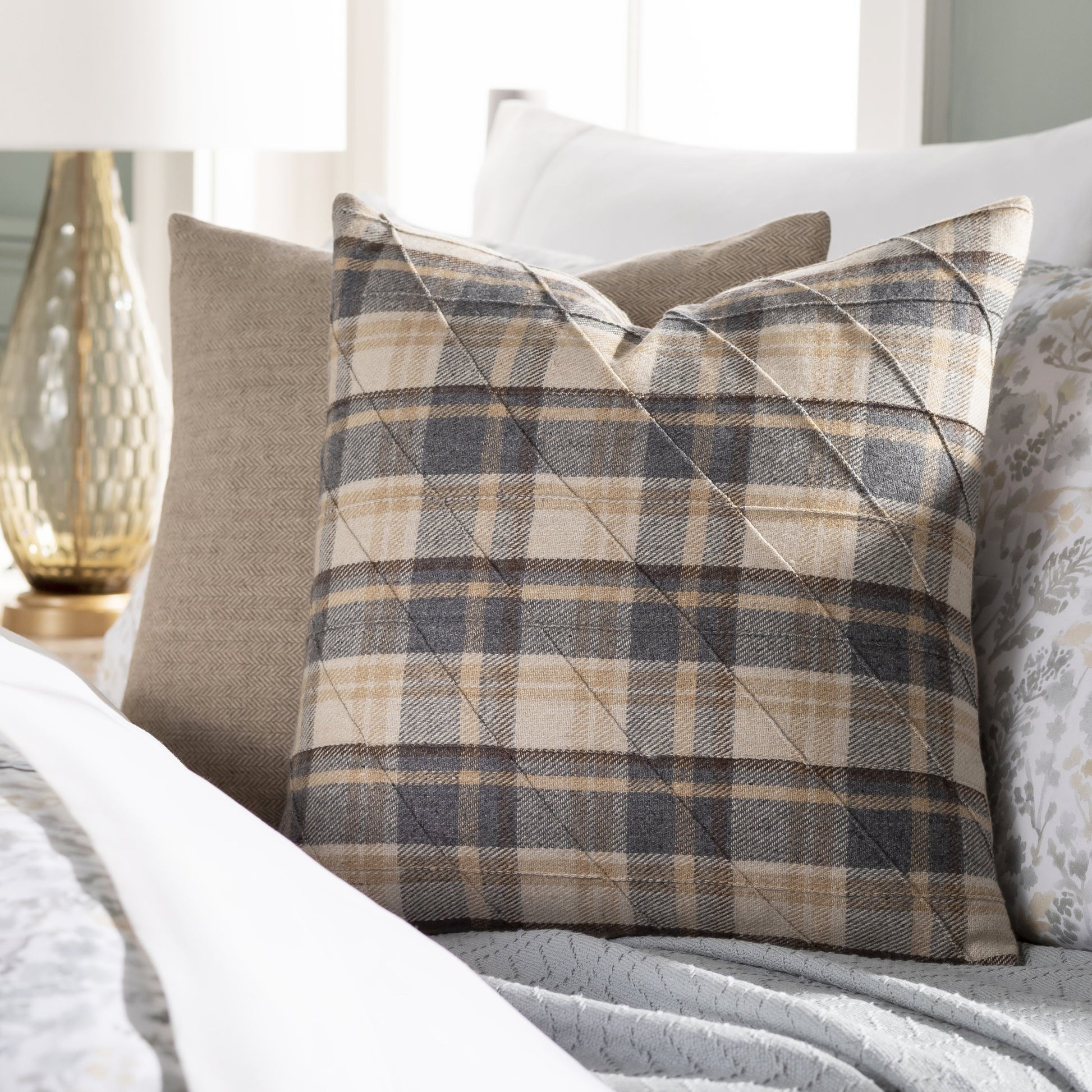 Brenley Pillow - 31434 by Surya. Made from 45% polyester, 45% wool, 10% nylon in a cottage & farmhouse style.