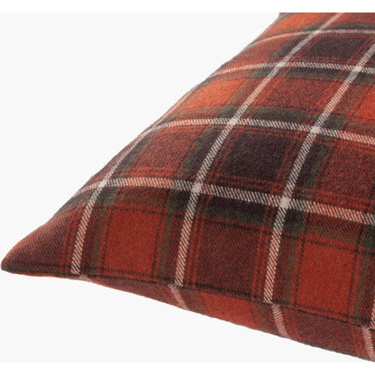 Brenley Pillow - 12010 by Surya in burgandy, light gray. Made from 45% polyester, 45% wool, 10% nylon in a traditional style.