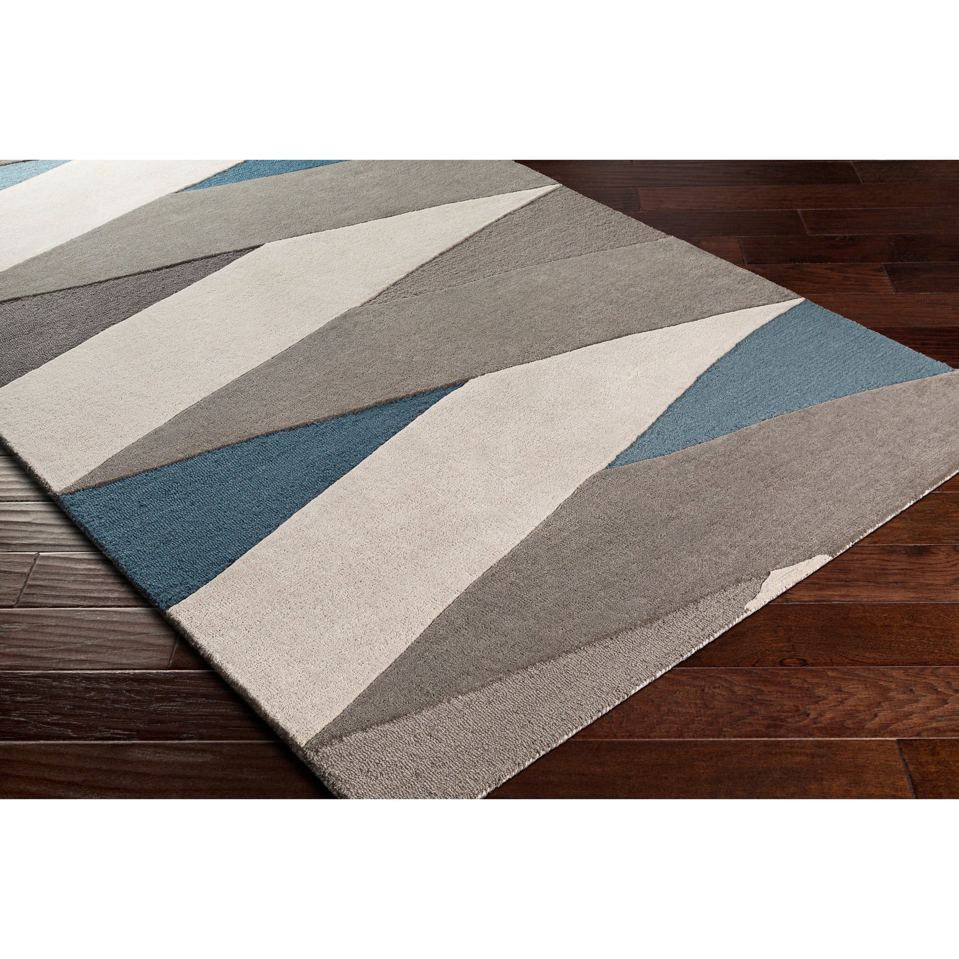 Brooklyn Rug - 26246 by Surya in teal, beige, charcoal, medium gray. Made from 100% wool in a unique style.