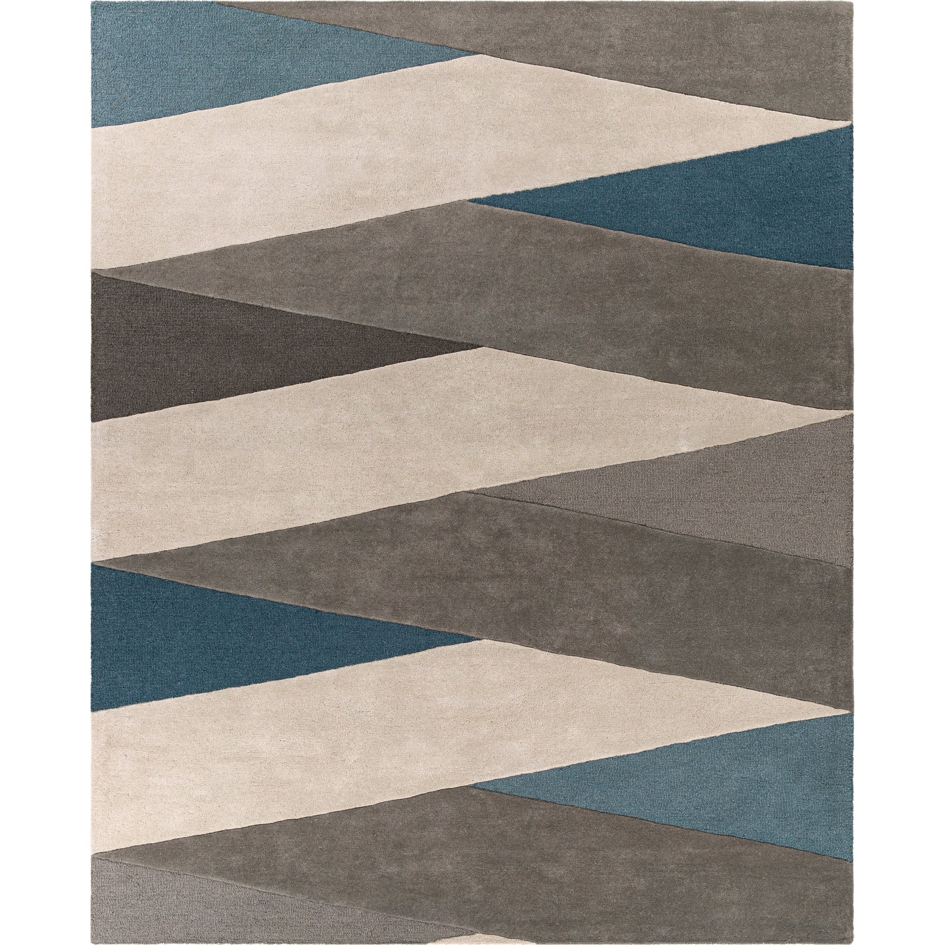 Brooklyn Rug - 26246 by Surya in teal, beige, charcoal, medium gray. Made from 100% wool in a unique style.