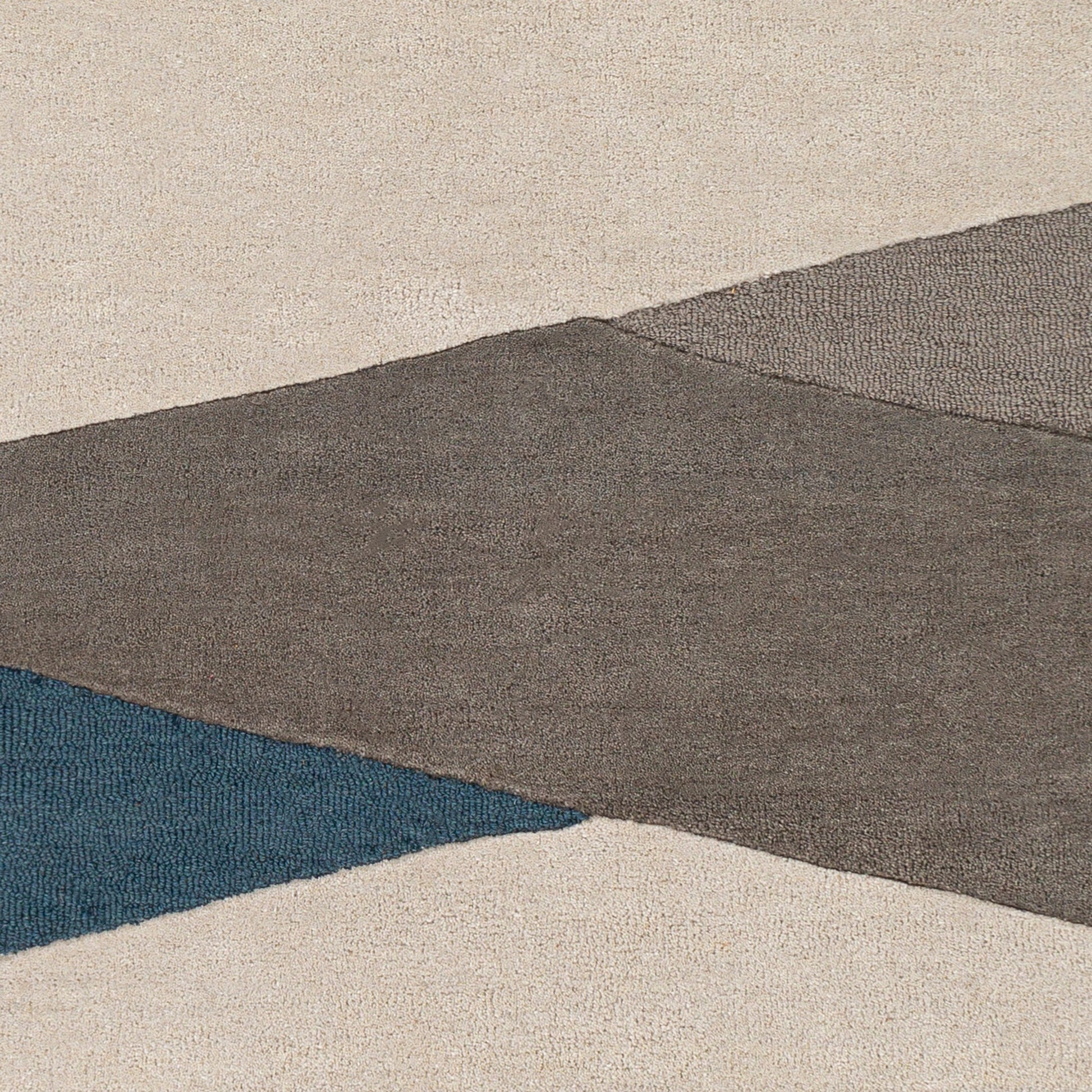 Brooklyn Rug - 26246 by Surya in teal, beige, charcoal, medium gray. Made from 100% wool in a unique style.