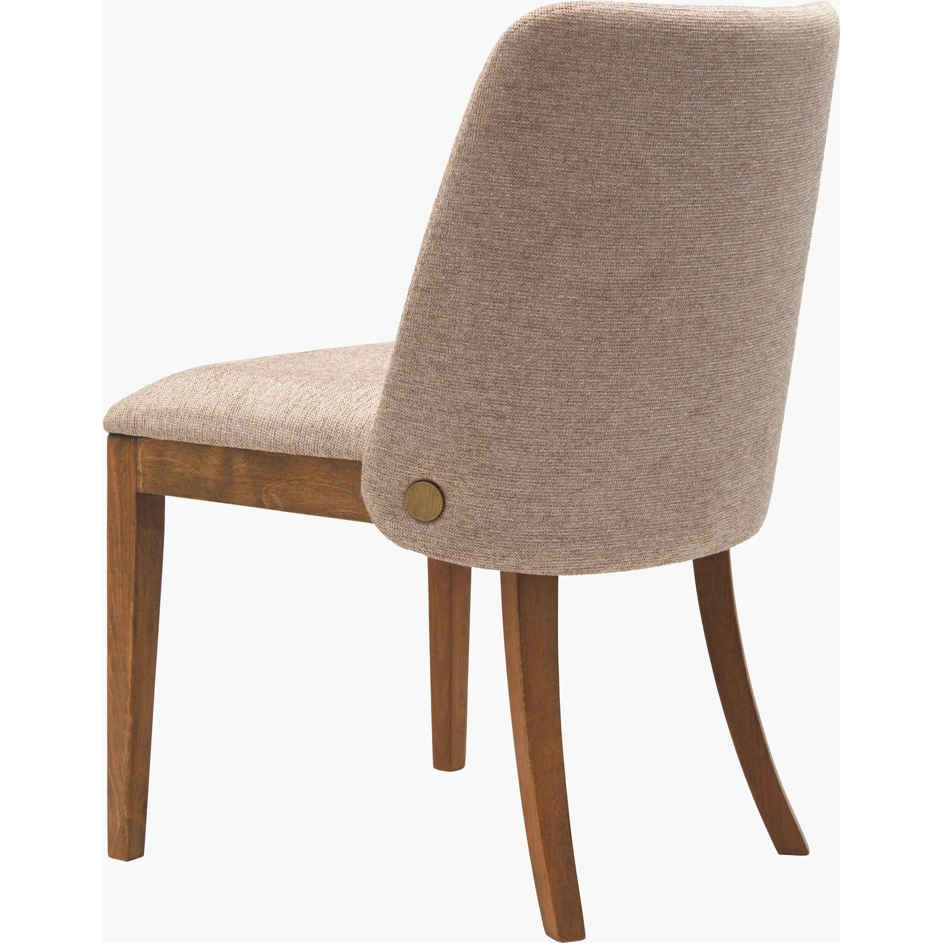 Brooke Dining Chair - 539440 (Set of 2) by Surya in medium brown, wheat and wood finish. Made from polyester, beechwood, polyurethane foam in a modern style.