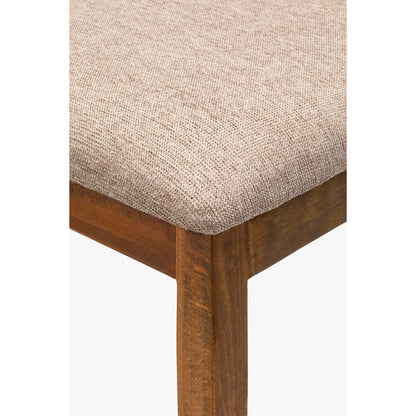 Brooke Dining Chair - 539440 (Set of 2) by Surya in medium brown, wheat and wood finish. Made from polyester, beechwood, polyurethane foam in a modern style.