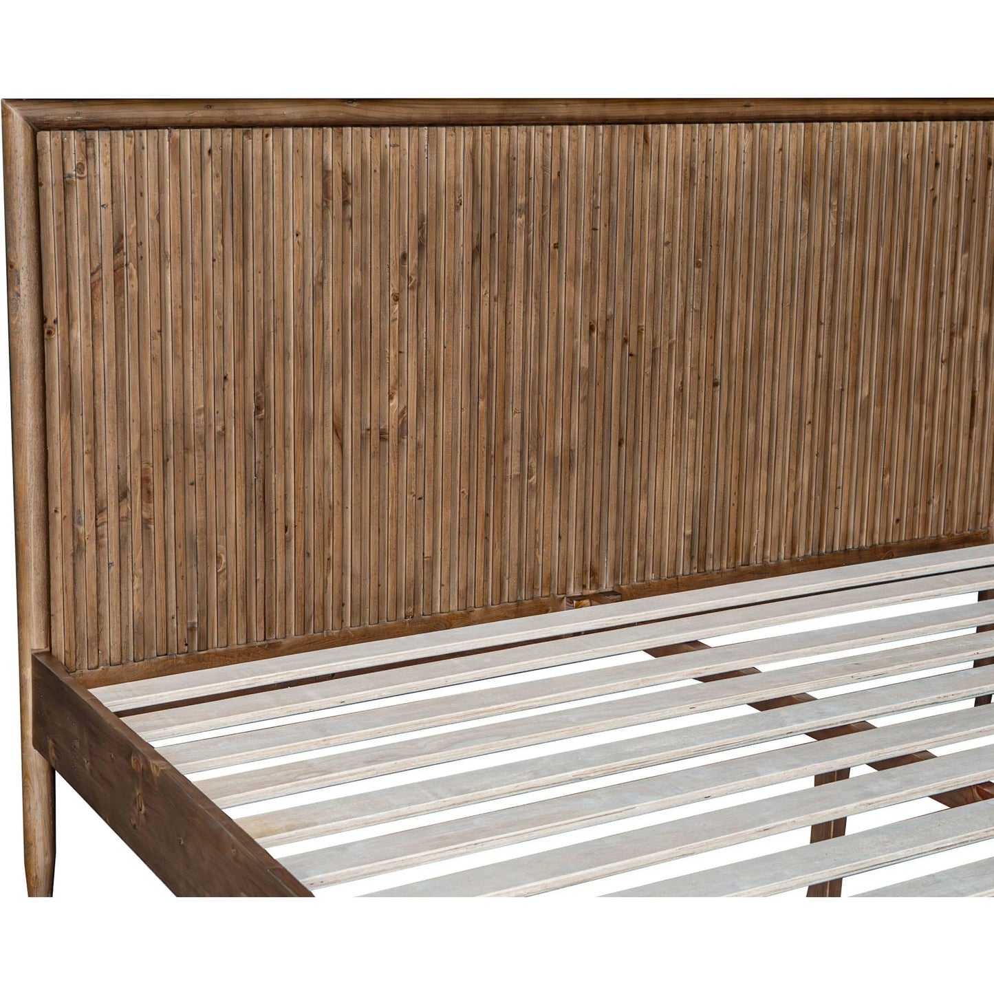 005 SI-2324977 | Closeup | Britanica Bed by LH Imports in brown and brown. Made from reclaimed pine in a transitional style.