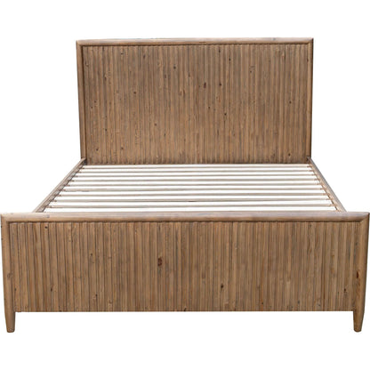 Britanica Bed by LH Imports in brown and brown. Made from reclaimed pine in a transitional style.