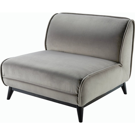 Bruce Accent Chair - 497465 by Surya in base: black and painted. Made from polyester, rubber wood, polyurethane foam, dacron in a modern style.