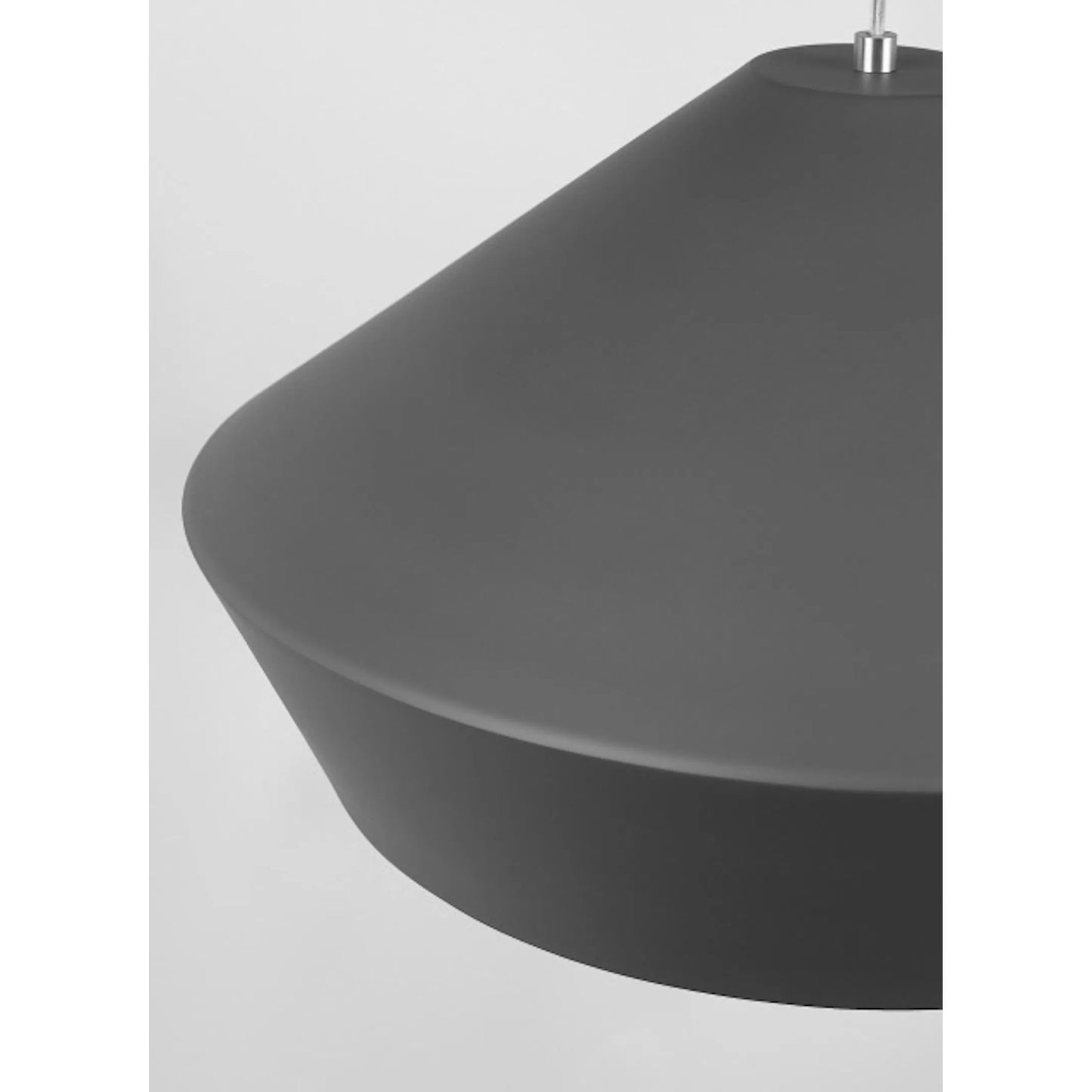 004 SR-806862 | Closeup | Brummel Pendant by Tech Lighting in charcoal gray. Made from metal in a modern style.