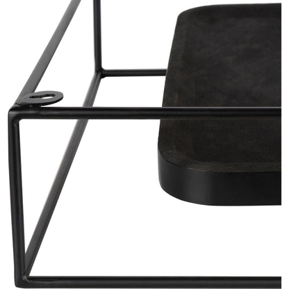 Bronx - 29192 by Surya in black and matte. Made from metal, manufactured wood, wood in a modern style.