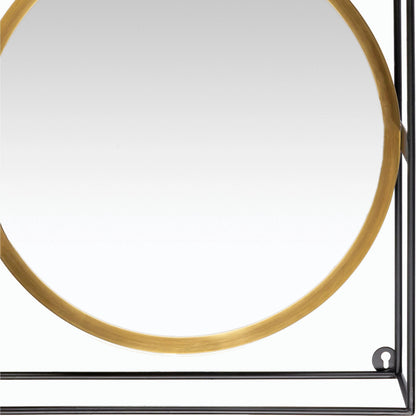 Bronx - 29193 by Surya in gold and antiqued. Made from metal, manufactured wood, wood in a modern style.