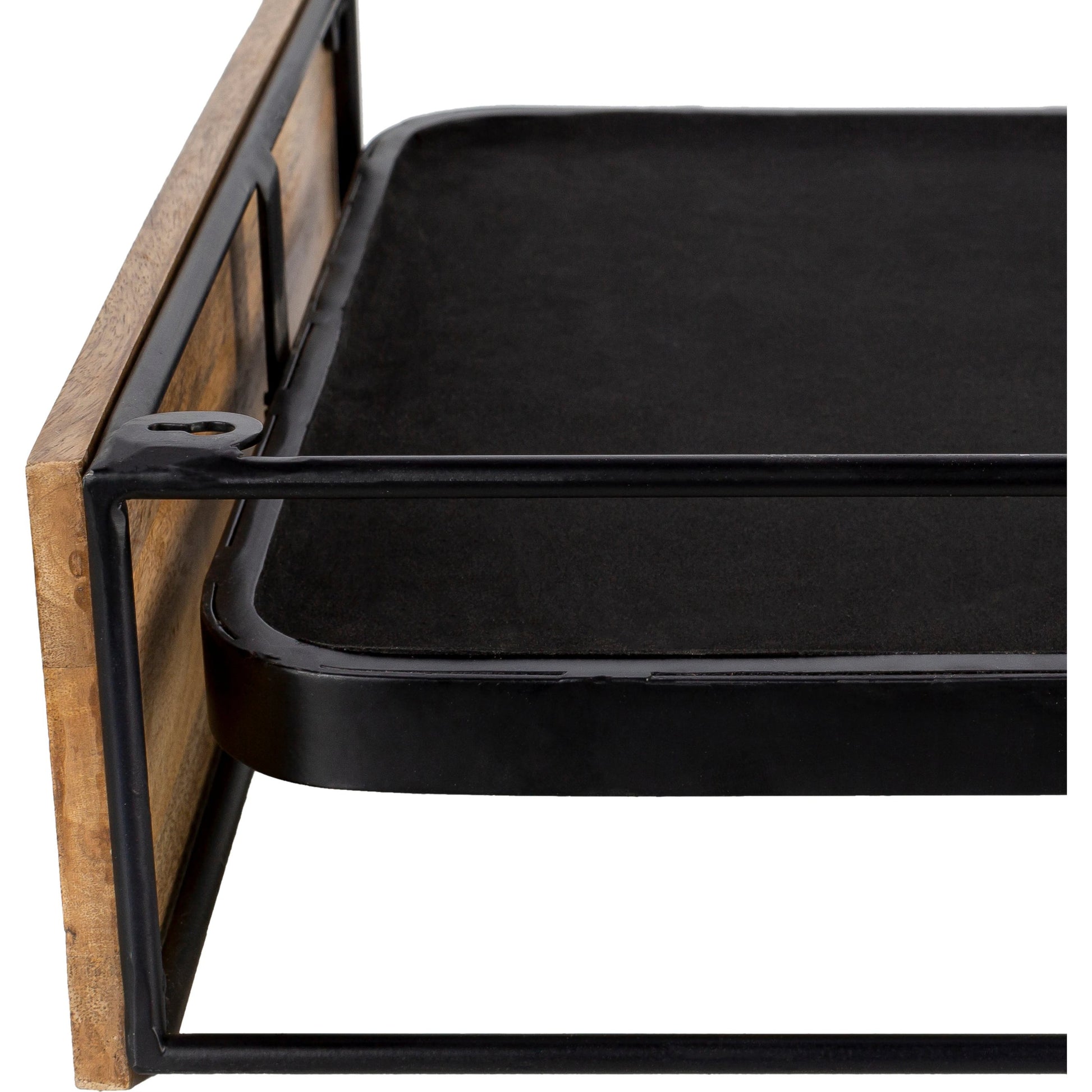 Bronx - 29194 by Surya in black and matte. Made from metal, manufactured wood, wood in a modern style.