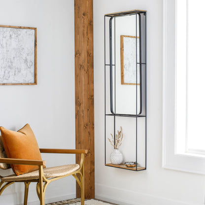 Bronx - 29194 by Surya in black and matte. Made from metal, manufactured wood, wood in a modern style.