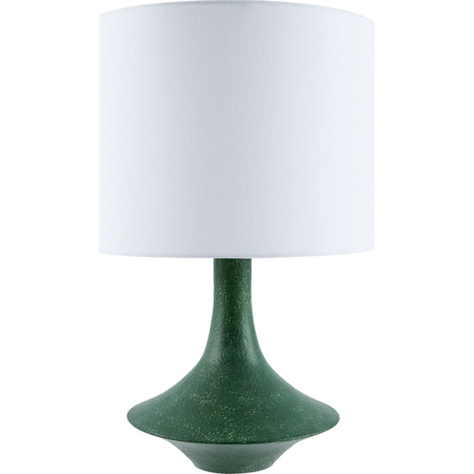 Bryant Accent Table Lamp by Livabliss in white, translucent, metallic nickel. Made from resin, linen, plastic, iron in a unique style.
