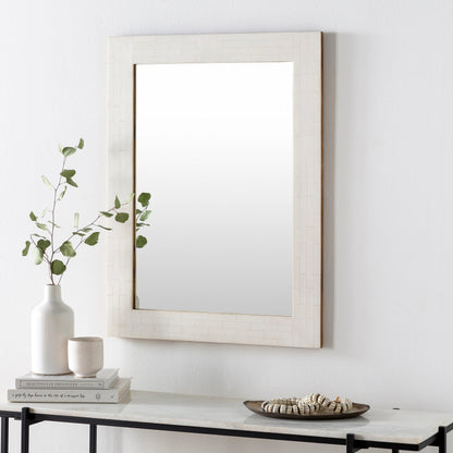 Bastet - 30916 by Surya in white. Made from resin, manufactured wood in a traditional style.