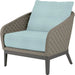 Marbella Outdoor Club Chair by Sunset West in graphite. Made from olefin rope in a modern style.