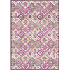 Magenta, Wheat, Light Beige, Taupe, Gray, Mauve / 2'2" x 3'