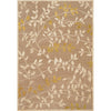 Beige, Mustard, Brown / 2'2" x 3'