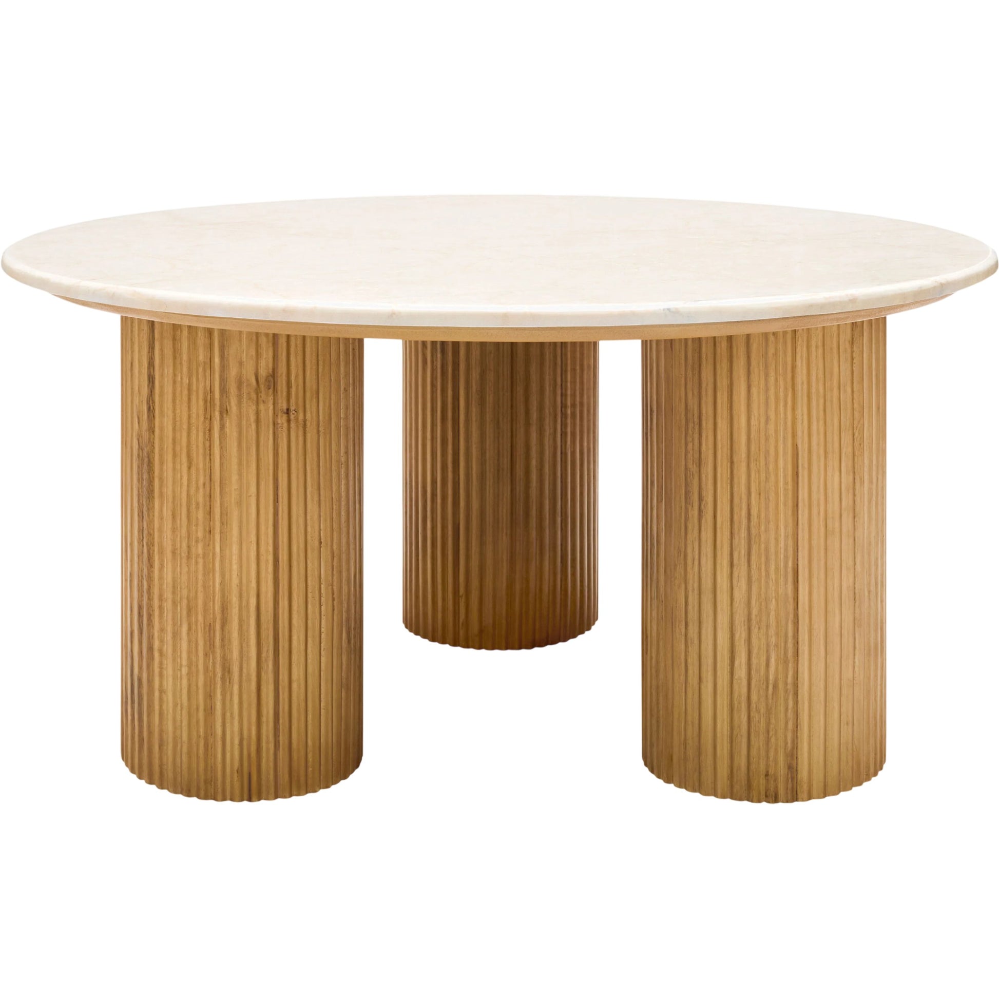 Basilia Large Coffee Table by Surya in ivory, beige and polished, lacquered. Made from marble, mdf, mango wood in a unique style.